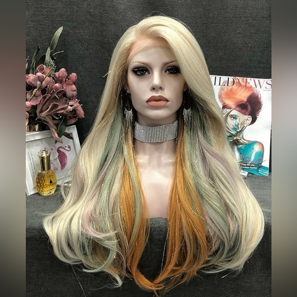 Other - Brand new synthetic wig with tinsel. 13 x 1 parting space. 22 inches